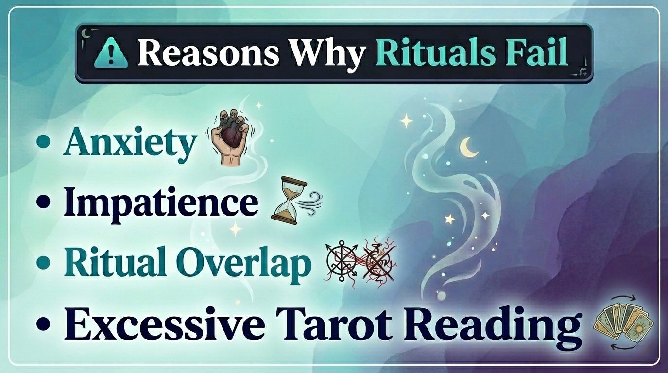 Reasons why ritual fails